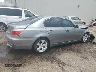 2008 BMW 5 Series 528i with VIN WBANU53528CT06591, listed as a Copart auction lot 64806784 with 208,345 mi miles and Salvage Title. Bid and sale history available at DreamBid. Image 3.