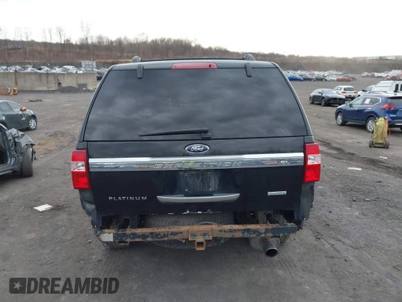 2016 Ford Expedition EL Platinum with VIN 1FMJK1MT4GEF11423, listed as a IAAI auction lot 41780810 with 85,099 mi miles. Bid and sale history available at carsss.com. Image 16.