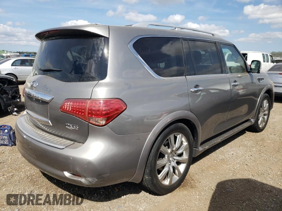 2013 Infiniti QX56 with VIN JN8AZ2NE5D9040560, listed as a Copart auction lot 68071584 with 165,811 mi miles and Clean Title. Bid and sale history available at carsss.com. Image 3.