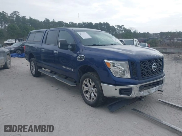 2019 Nissan Titan XD SV with VIN 1N6BA1F49KN506712, listed as a IAAI auction lot 41661789 with 107,972 mi miles. Bid and sale history available at carsss.com. Image 1.