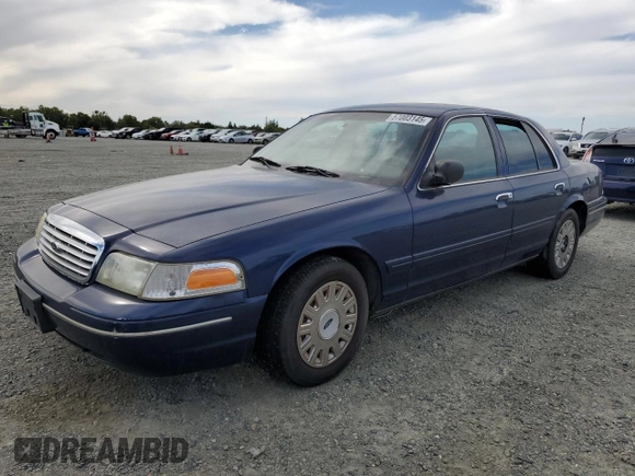 2004 Ford Police Interceptor Base w/3.27 Axle with VIN 2FAFP71W54X185452, listed as a Copart auction lot 57003145 with 159,532 mi miles and Clean title. Bid and sale history available at DreamBid. Image 1.