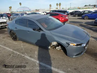2024 Mazda 3 S Carbon Edition with VIN 3MZBPBCM5RM421427, listed as a Copart auction lot 83070144 with 684 mi miles and Salvage title. Bid and sale history available at DreamBid. Image 4.