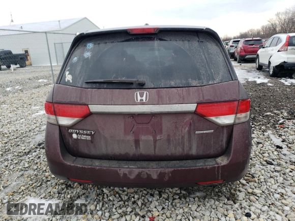 2017 Honda Odyssey SE with VIN 5FNRL5H39HB026684, listed as a Copart auction lot 46388465 with 176,311 mi miles and Non Repairable. Bid and sale history available at carsss.com. Image 6.