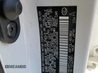 2010 Lexus HS 250h z VIN JTHBB1BA1A2006568, wystawiony jako Copart lot #47239005 z przebiegiem 80 661 mil mil oraz Szkoda całkowita • Salvage title. Historia ofert i sprzedaży dostępna na DreamBid. Obrazek 13.