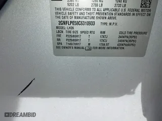 2012 Chevrolet Equinox LT w/2LT with VIN 2GNFLPE58C6310933, listed as a IAAI auction lot 41602733 with 271,815 mi miles. Bid and sale history available at carsss.com. Image 9.