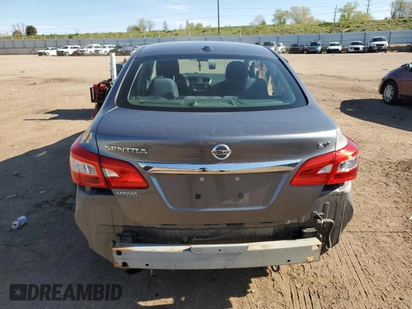 2017 Nissan Sentra SV with VIN 3N1AB7AP4HL723998, listed as a Copart auction lot 56484115 with 39,353 mi miles and Salvage title. Bid and sale history available at DreamBid. Image 6.