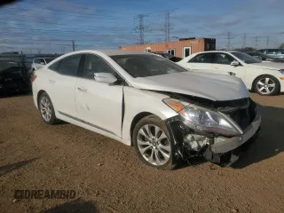 2013 Hyundai Azera with VIN KMHFG4JG7DA320596, listed as a Copart auction lot 82573004 with 137,699 mi miles and Salvage Title. Bid and sale history available at carsss.com. Image 4.