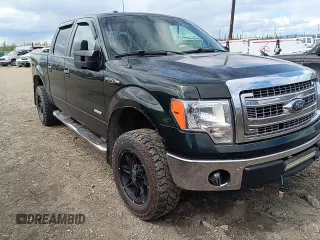 2013 Ford F-150 XL with VIN 1FTFW1ET7DKF86532, listed as a Copart auction lot 57593085 with 128,269 mi miles and Salvage title. Bid and sale history available at DreamBid. Image 11.