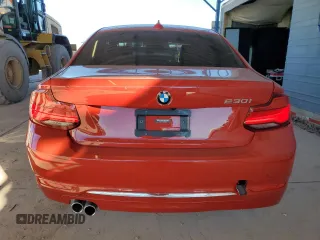2018 BMW 2 Series 230i with VIN WBA2J1C50JVB98568, listed as a Copart auction lot 83995374 with 13,991 mi miles and Salvage Title. Bid and sale history available at carsss.com. Image 6.