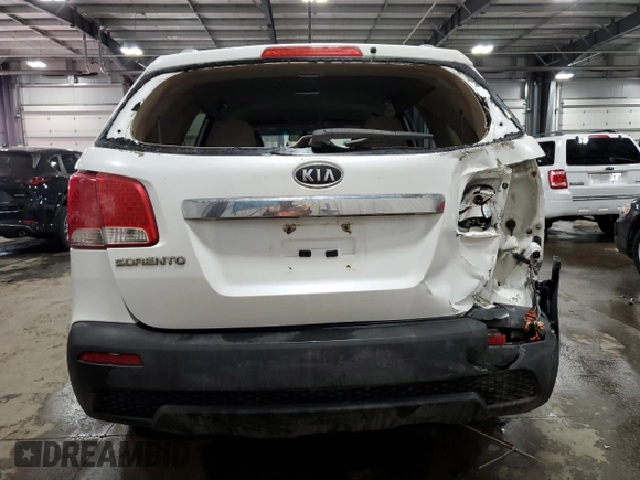 2011 Kia Sorento LX with VIN 5XYKTDA20BG167379, listed as a Copart auction lot 49333405 with 168,330 mi miles and Salvage Title. Bid and sale history available at carsss.com. Image 6.