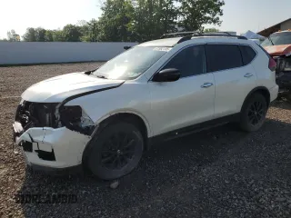 2017 Nissan Rogue SV with VIN 5N1AT2MV8HC826758, listed as a Copart auction lot 61982135 with 64,047 mi miles and Salvage title. Bid and sale history available at DreamBid. Image 1.