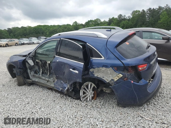 2013 Infiniti FX with VIN JN8CS1MW3DM174322, listed as a Copart auction lot 54331155 with Not provided miles and Salvage title. Bid and sale history available at DreamBid. Image 2.