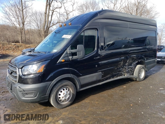 2022 Ford Transit with VIN 1FTBF4W84NKA16967, listed as a Copart auction lot 53837335 with 53,887 mi miles and Non Repairable. Bid and sale history available at DreamBid. Image 1.