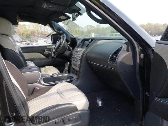 2019 Infiniti QX80 LUXE with VIN JN8AZ2NE7K9238439, listed as a IAAI auction lot 41961424 with Not Provided miles. Bid and sale history available at carsss.com. Image 5.