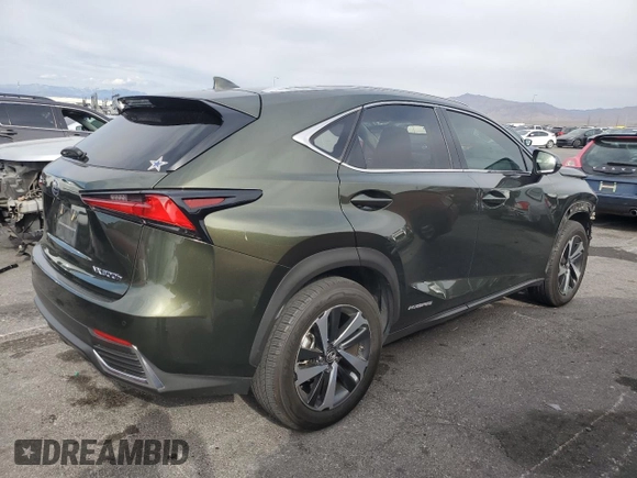 2021 Lexus NX 300h z VIN JTJGJRDZ0M2151890, wystawiony jako Copart lot #54759355 z przebiegiem 49 971 mil mil oraz Szkoda całkowita • Salvage title. Historia ofert i sprzedaży dostępna na DreamBid. Obrazek 3.