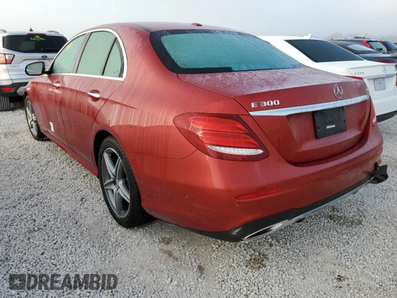 2017 Mercedes-Benz E-Class E 300 Luxury with VIN WDDZF4KB8HA218453, listed as a Copart auction lot 62501382 with 0 mi miles. Bid and sale history available at carsss.com. Image 3.