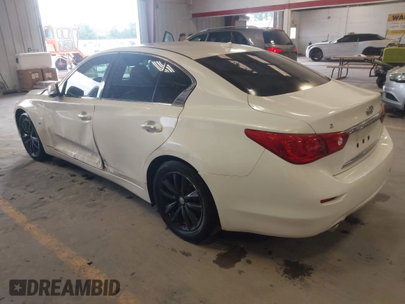 2015 Infiniti Q50 with VIN JN1BV7AP0FM347685, listed as a IAAI auction lot 42690285 with 126,957 mi miles and . Bid and sale history available at DreamBid. Image 3.