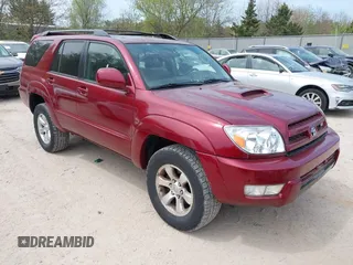 2005 Toyota 4Runner SR5 with VIN JTEBT14R458020299, listed as a IAAI auction lot 42216142 with 106,572 mi miles and . Bid and sale history available at DreamBid. Image 1.