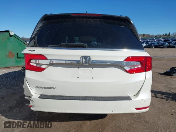 2018 Honda Odyssey EX-L with VIN 5FNRL6H75JB044422, listed as a IAAI auction lot 41730576 with 120,587 mi miles and . Bid and sale history available at DreamBid. Image 16.
