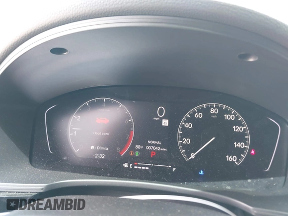 2025 Honda Civic Sport with VIN 2HGFE2F54SH564003, listed as a IAAI auction lot 42123436 with 7,042 mi miles and . Bid and sale history available at DreamBid. Image 7.