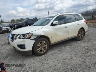 2018 Nissan Pathfinder S with VIN 5N1DR2MN1JC630582, listed as a Copart auction lot 44071455 with 126,719 mi miles and Salvage Title. Bid and sale history available at carsss.com. Image 1.