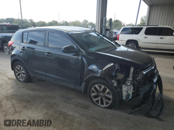 2015 Kia Sportage LX with VIN KNDPB3AC1F7737775, listed as a Copart auction lot 72236174 with 97,311 mi miles and Salvage Title. Bid and sale history available at DreamBid. Image 4.