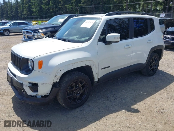 2019 Jeep Renegade Altitude with VIN ZACNJBBB4KPK54687, listed as a IAAI auction lot 42302929 with 70,122 mi miles and . Bid and sale history available at DreamBid. Image 18.