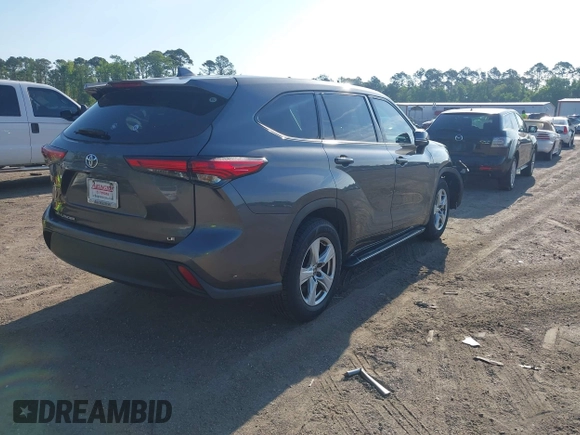 2021 Toyota Highlander L with VIN 5TDZZRAH4MS068164, listed as a IAAI auction lot 42324216 with 257,056 mi miles and . Bid and sale history available at DreamBid. Image 4.