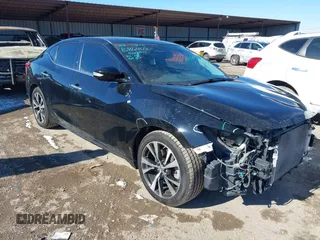 2018 Nissan Maxima SV with VIN 1N4AA6AP6JC390267, listed as a IAAI auction lot 41370075 with 115,081 mi miles. Bid and sale history available at carsss.com. Image 1.