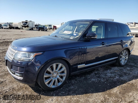 2016 Land Rover Range Rover Supercharged z VIN SALGS2EF8GA273685, wystawiony jako Copart lot #52106005 z przebiegiem 142 385 mil mil oraz Czysty tytuł • Clean title. Historia ofert i sprzedaży dostępna na DreamBid. Obrazek 1.