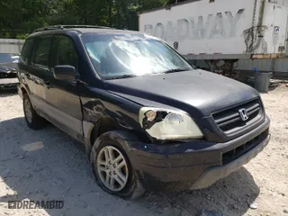 2004 Honda Pilot LX with VIN 2HKYF18194H570432, listed as a Copart auction lot 45927165 with 203,443 mi miles and Non Repairable. Bid and sale history available at carsss.com. Image 1.