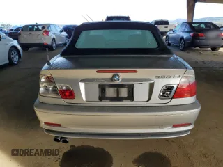 2002 BMW 3 Series 330Ci with VIN WBABS53402JU88908, listed as a Copart auction lot 44438855 with 87,225 mi miles and Salvage Title. Bid and sale history available at DreamBid. Image 6.