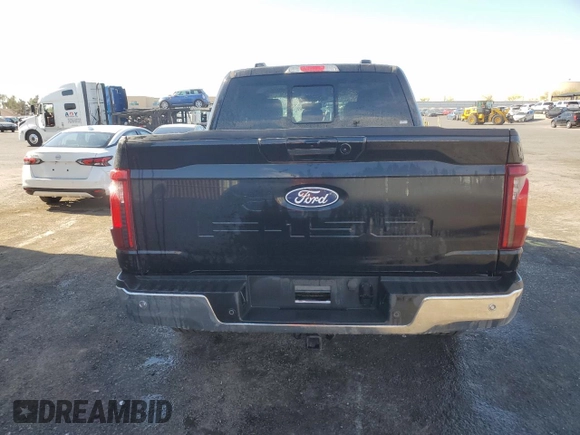 2024 Ford F-150 XLT with VIN 1FTFW3LD5RFA20800, listed as a Copart auction lot 52948095 with 14,233 mi miles and Clean Title. Bid and sale history available at carsss.com. Image 6.