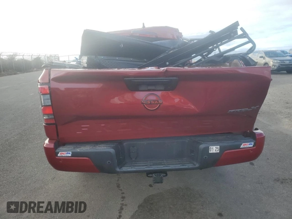 2022 Nissan Frontier S with VIN 1N6ED1EJXNN629970, listed as a Copart auction lot 80120024 with 29,266 mi miles and Non repairable. Bid and sale history available at DreamBid. Image 6.