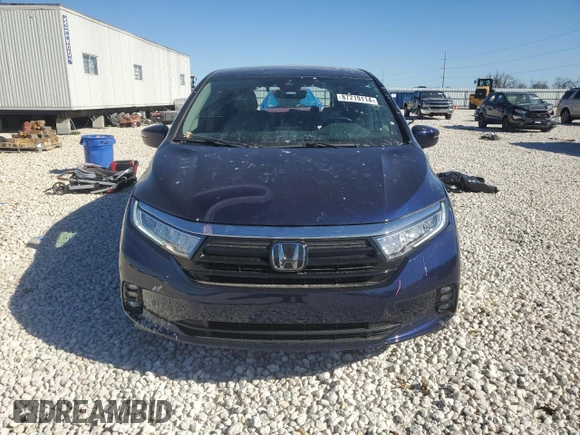 2022 Honda Odyssey Touring with VIN 5FNRL6H89NB044695, listed as a Copart auction lot 87219114 with 34,030 mi miles and Salvage Title. Bid and sale history available at DreamBid. Image 5.