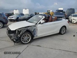 2015 BMW 2 Series 228i with VIN WBA1K5C59FV242880, listed as a Copart auction lot 67711324 with 58,599 mi miles and Salvage Title. Bid and sale history available at carsss.com. Image 1.