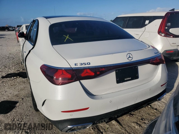 2024 Mercedes-Benz E-Class E 350 with VIN W1KLF4HB3RA010799, listed as a Copart auction lot 75436834 with 0 mi miles and Non Repairable. Bid and sale history available at carsss.com. Image 6.