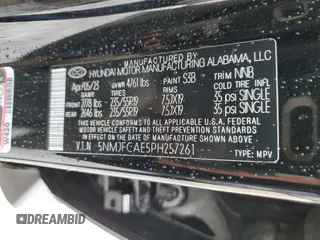 2023 Hyundai Tucson SEL with VIN 5NMJFCAE5PH257261, listed as a Copart auction lot 85389784 with 14,838 mi miles and Salvage Title. Bid and sale history available at carsss.com. Image 15.