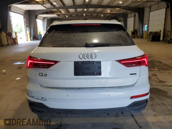 2024 Audi Q3 S line Premium Plus with VIN WA1EEDF37R1055403, listed as a Copart auction lot 60666185 with 6,982 mi miles and Salvage title. Bid and sale history available at DreamBid. Image 6.