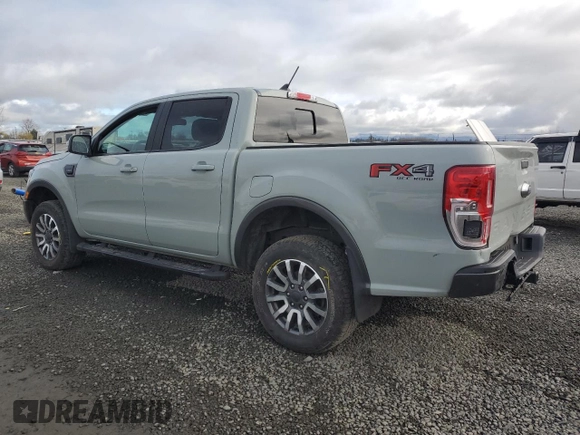 2021 Ford Ranger XL with VIN 1FTER4FH2MLD43784, listed as a Copart auction lot 46922955 with 34,627 mi miles and Salvage Title. Bid and sale history available at DreamBid. Image 2.
