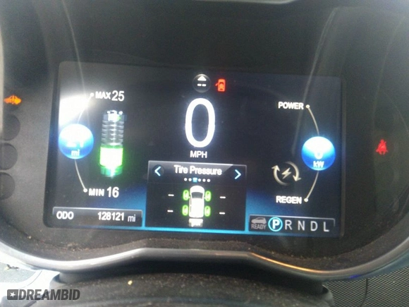 2014 Chevrolet Spark EV LT with VIN KL8CK6S03EC549908, listed as a IAAI auction lot 41487040 with 128,121 mi miles. Bid and sale history available at carsss.com. Image 7.