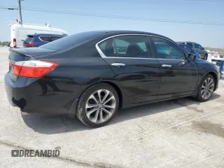 2014 Honda Accord Sport with VIN 1HGCR2F55EA190687, listed as a Copart auction lot 52966815 with 147,689 mi miles and Salvage Title. Bid and sale history available at DreamBid. Image 3.