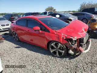 2015 Honda Civic Sedan Si with VIN 2HGFB6E5XFH700576, listed as a Copart auction lot 50769495 with 0 mi miles and Salvage Title. Bid and sale history available at carsss.com. Image 4.