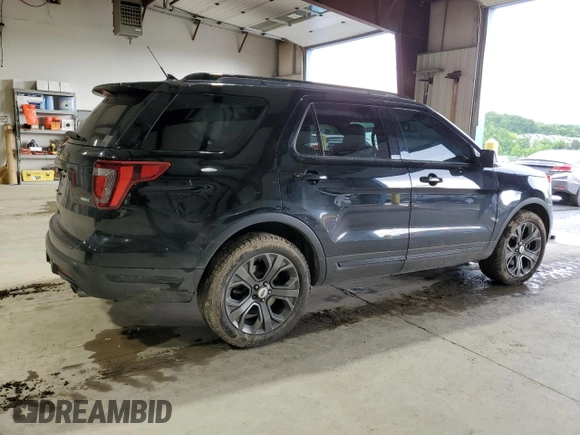 2018 Ford Explorer Sport with VIN 1FM5K8GT2JGC39584, listed as a Copart auction lot 58069825 with 113,836 mi miles and Salvage title. Bid and sale history available at DreamBid. Image 3.