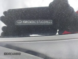 2007 Hyundai Accent GS with VIN KMHCM36C97U038622, listed as a IAAI auction lot 42280940 with 88,995 mi miles and . Bid and sale history available at DreamBid. Image 9.
