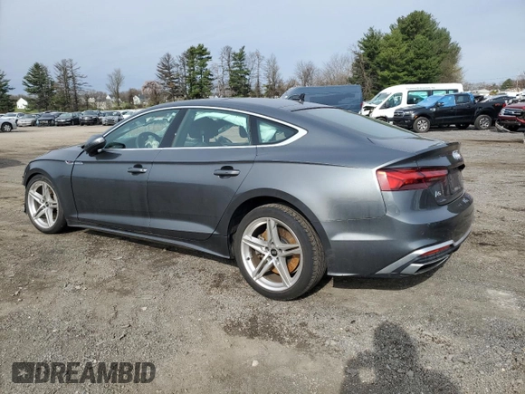 2022 Audi A5 Sportback S line Premium Plus with VIN WAUFACF50NA024891, listed as a Copart auction lot 51643235 with 0 mi miles and Salvage Title. Bid and sale history available at carsss.com. Image 2.