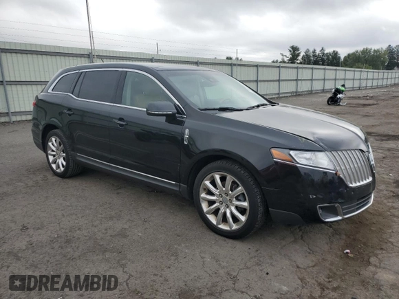 2010 Lincoln MKT with VIN 2LMHJ5AR0ABJ10301, listed as a Copart auction lot 74628944 with 111,986 mi miles and Salvage Title. Bid and sale history available at DreamBid. Image 4.