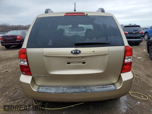 2008 Kia Sedona with VIN KNDMB133586265836, listed as a Copart auction lot 50717925 with 126,892 mi miles and Salvage Title. Bid and sale history available at carsss.com. Image 6.