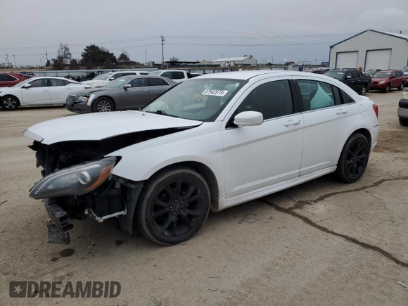 2014 Chrysler 200 Touring with VIN 1C3CCBBG2EN171356, listed as a Copart auction lot 87942875 with 168,139 mi miles and Salvage Title. Bid and sale history available at carsss.com. Image 1.