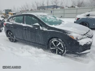 2021 Subaru Impreza Sport with VIN 4S3GTAL67M3716538, listed as a Copart auction lot 88637025 with 59,181 mi miles and Salvage Title. Bid and sale history available at carsss.com. Image 4.